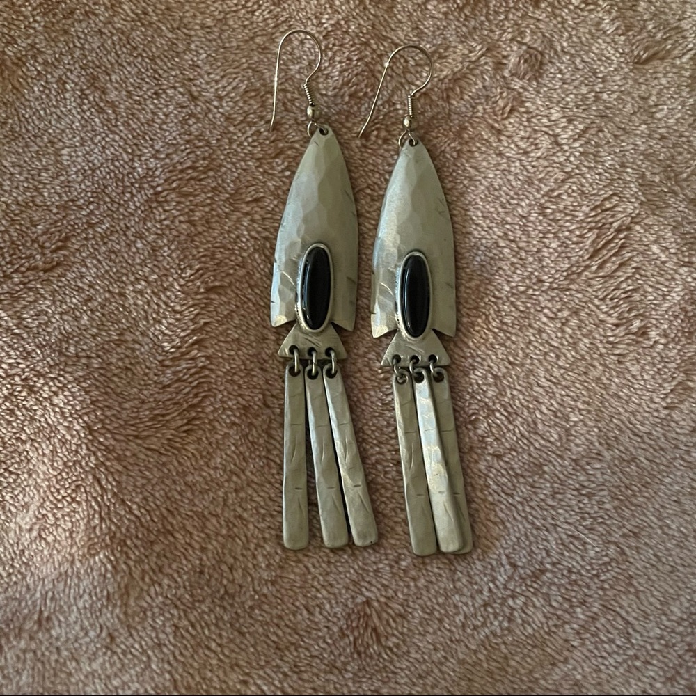 J.j pewter earrings